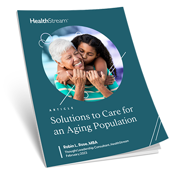 Aging population article cover by HealthStream