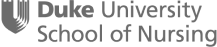 Duke School of Nursing logo grayscale
